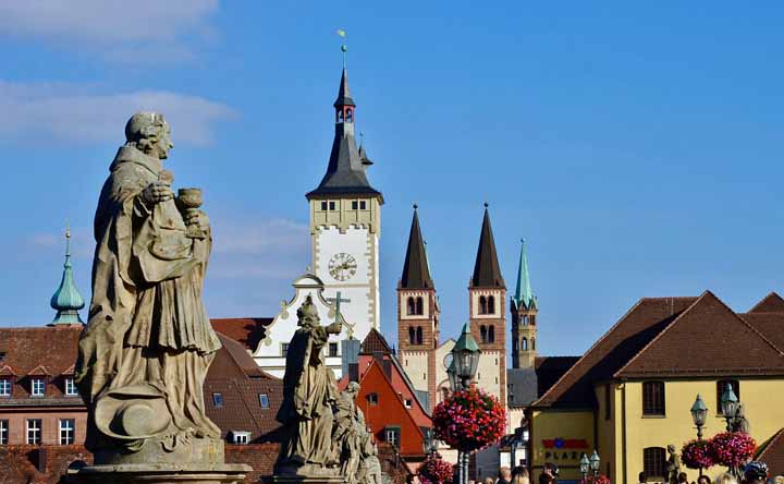 Blik op Würzburg