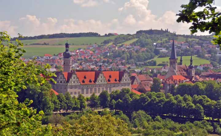 Blik op Weikersheim