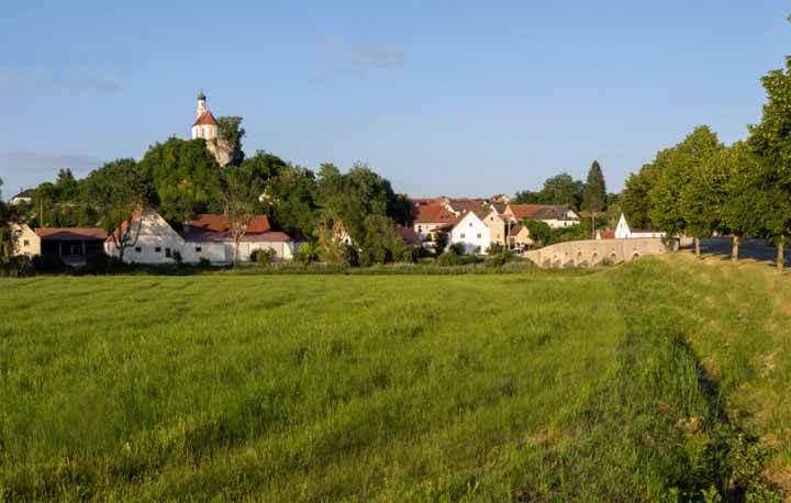 Kalvariekapel (1750 ) in stadsdeel Wörnitzstein