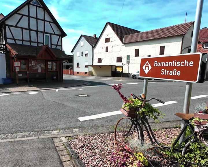 Romantische Strasse Radweg fietsroute