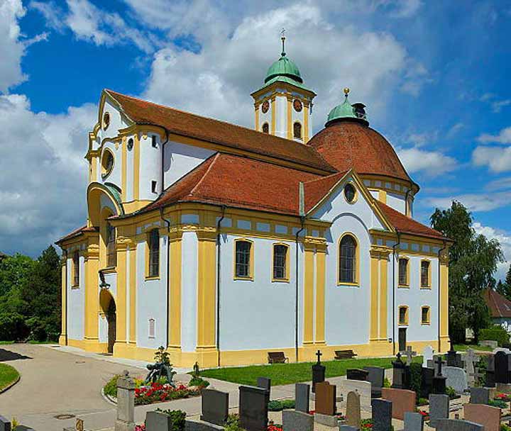 Wallfahrtskirche Herrgottsruh is ook aan de binnenkant bezienswaardig