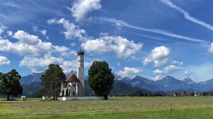 De st.Colomonkirche bij Schwangau