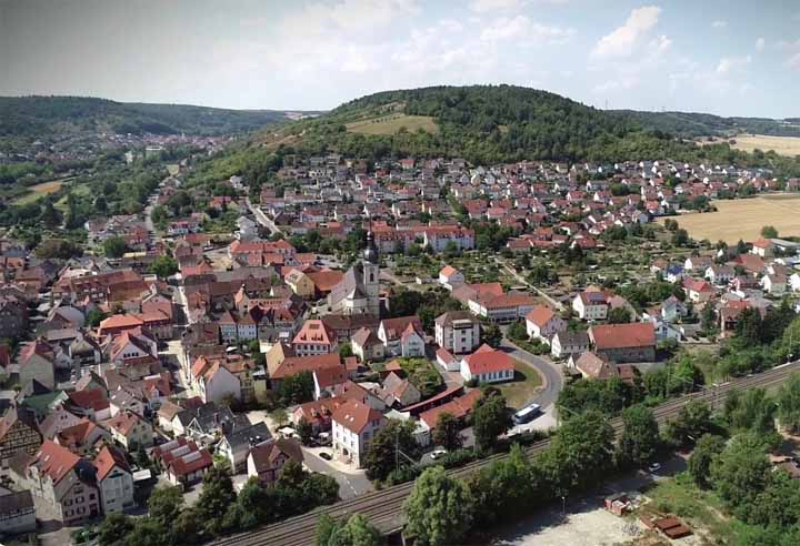 Lauda-Königshofen in het Taubertal