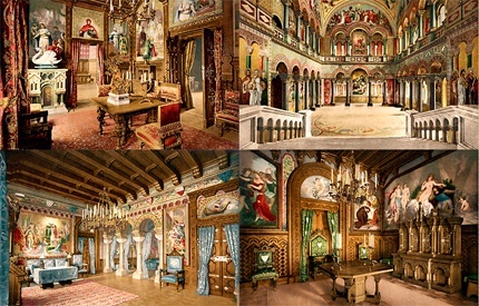 Het is interieur van het kasteel is prachtig 